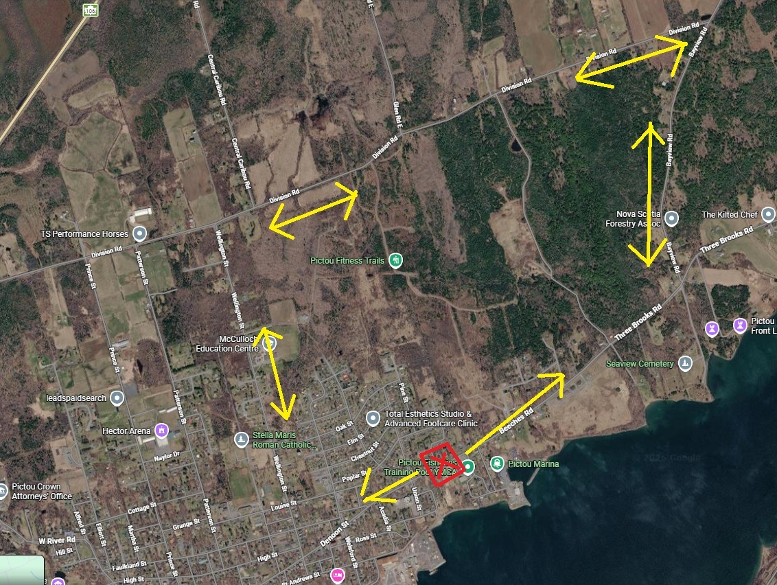 Pictou Beeches Rd Closure plan